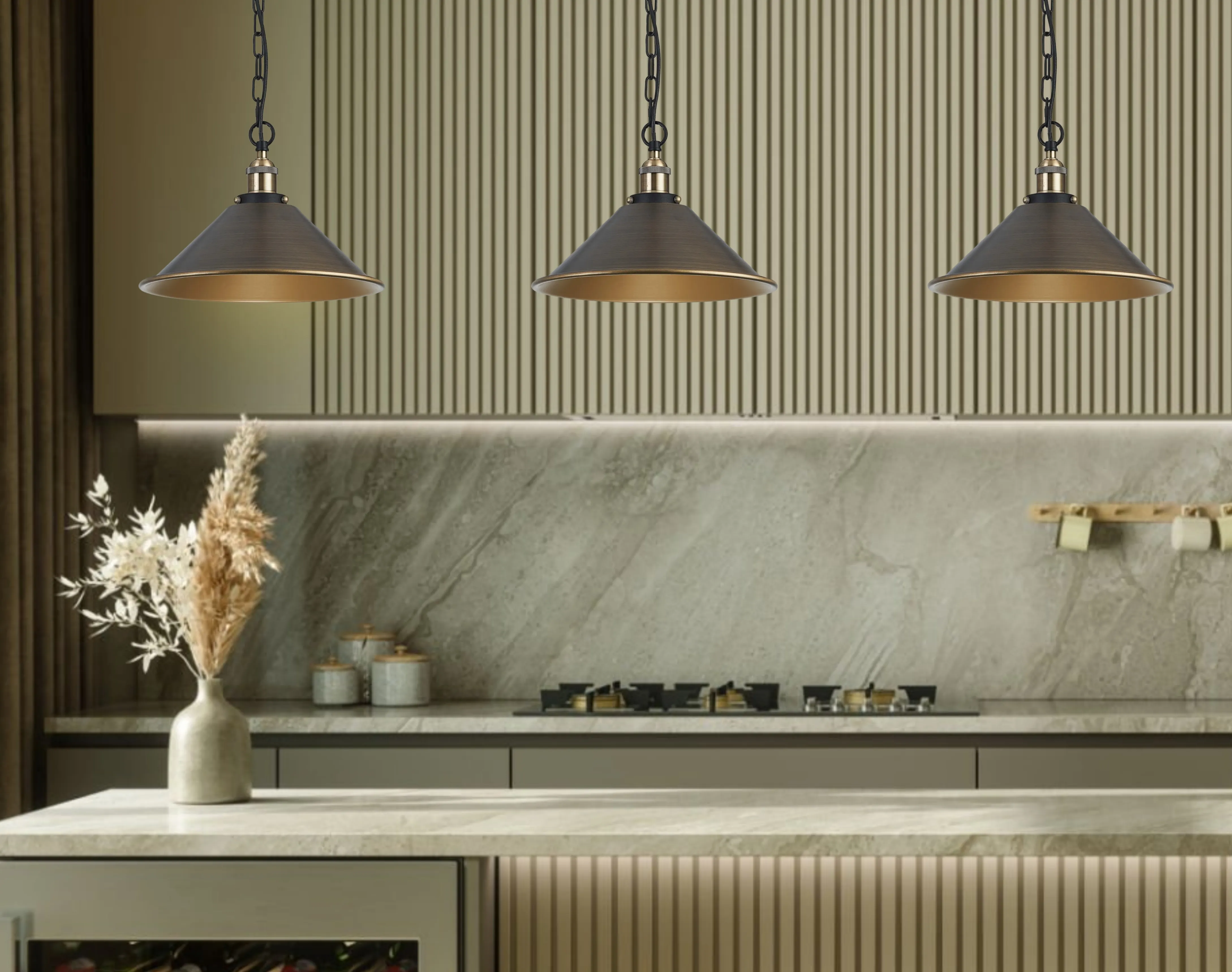 Dreifa Curved Ceiling Lights Deco Single Pendant